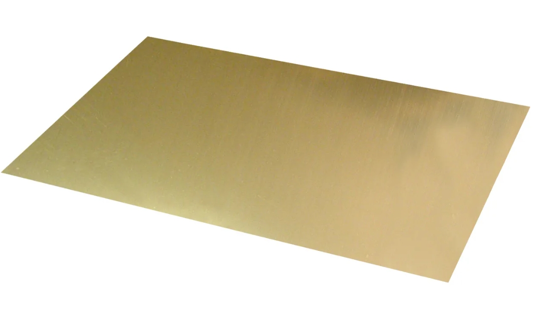 Металлическая пластина 20*30 см (золото сатин) алюминий