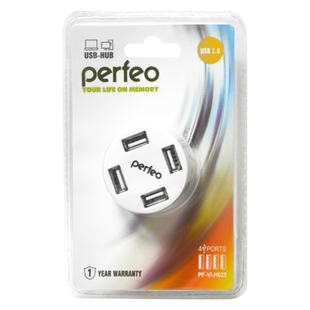 USB-хаб Perfeo PF-VI-H025 White