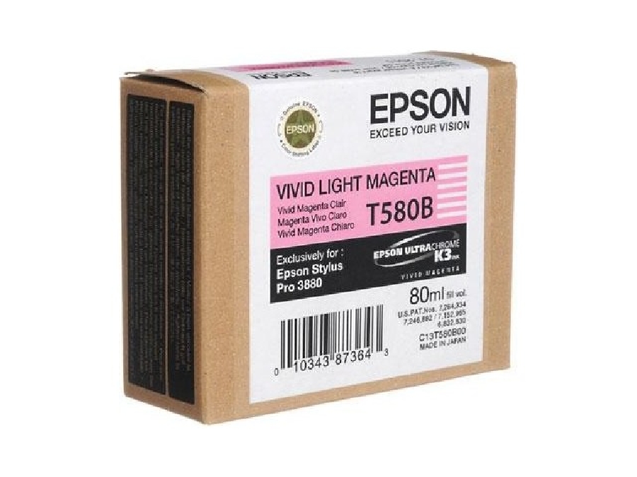 Картридж для широкоформатного плоттера Epson Stylus Pro 3800/3880 C13T580B00 Light Magenta T580B