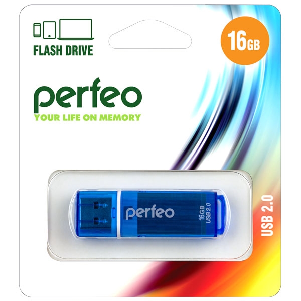 Flash Drive 16GB Perfeo C13 Green