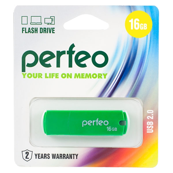 Flash Drive 16GB Perfeo C05 Green