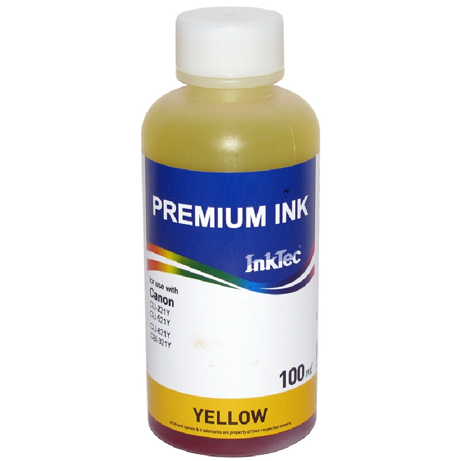 Чернила Canon CLI-521Y/221Y InkTec 100мл. Yellow C9021-100MY