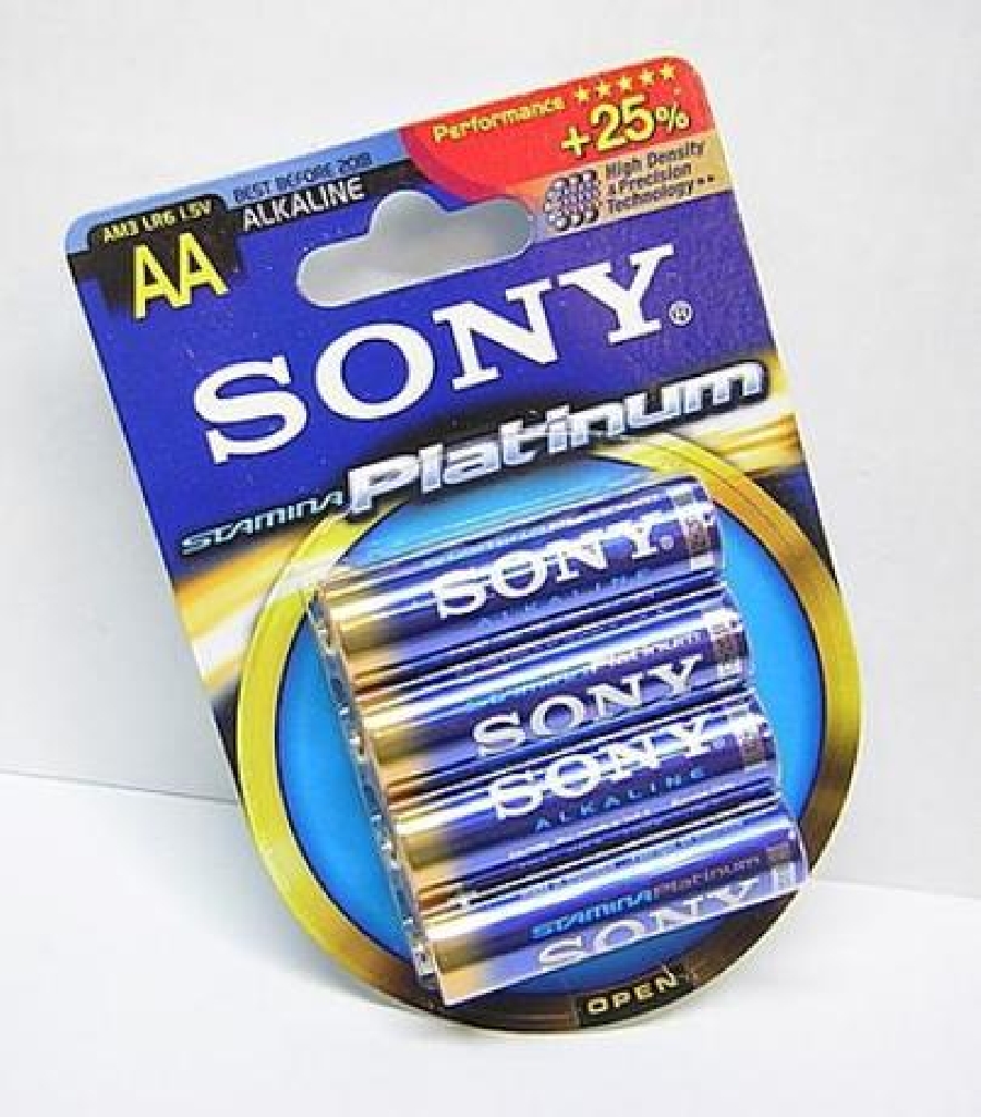Батарейка Sony LR6-4BL STAMINA PLATINUM
