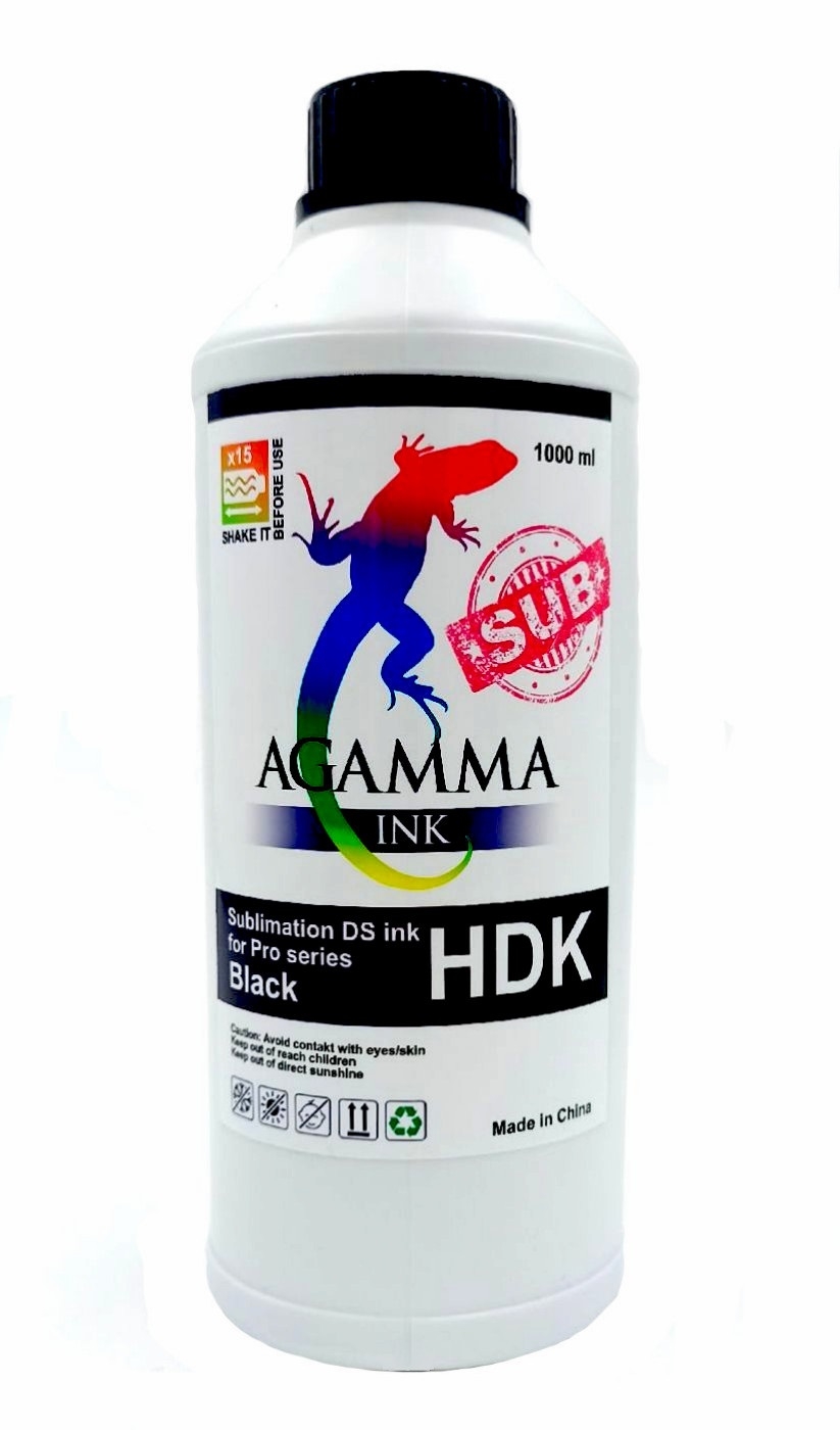 Сублимационные чернила AGAMMA SUB DS ink 1л./бут. Black (HDK)