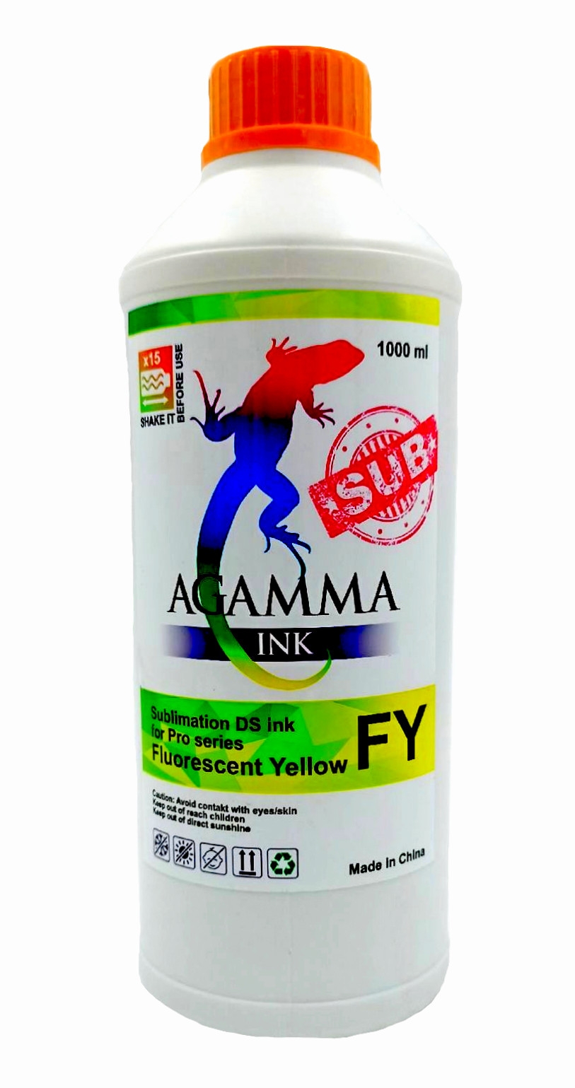 Сублимационные чернила AGAMMA SUB DS ink 1л./бут. Flour Yellow