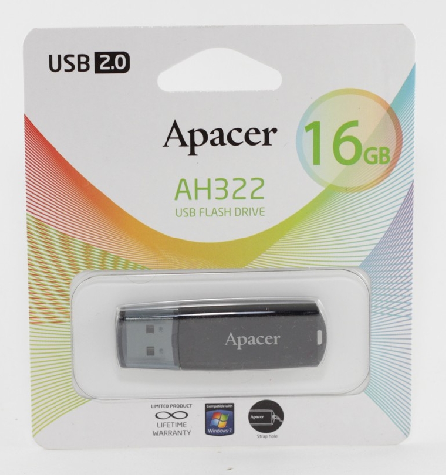 Flash Drive 16GB Apacer AH322 Black
