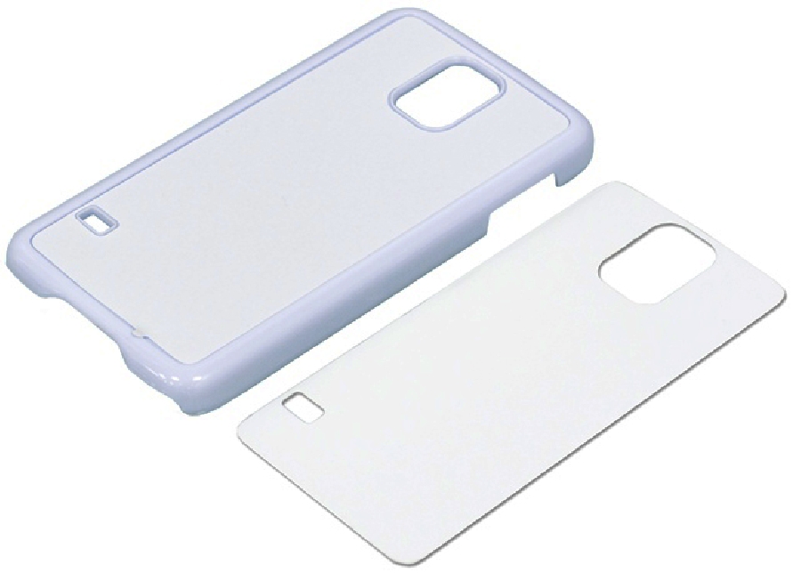 2D Чехол пластиковый для Samsung Galaxy S5 белый (со вставкой под сублимацию)