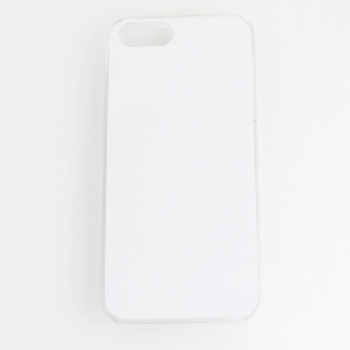 2D Чехол силиконовый для iphone 5/5s прозрачный (со вставкой под сублимацию)