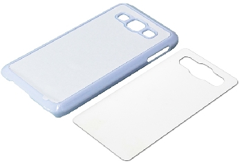 2D Чехол пластиковый для Samsung Galaxy A8 белый (со вставкой под сублимацию)