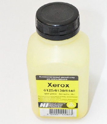 Тонер Xerox Phaser 6125/6130/6140 (Hi-color) Y, 30 г, банка