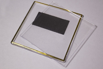 Фото-магнит квадрат с тиснением ЗОЛОТО 100х100мм 20шт уп