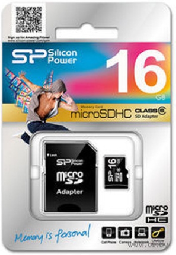 Micro SDHC 16 GB Silicon Power Class 6