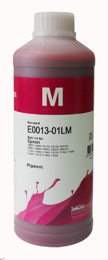 Чернила пигментные для Epson,  InkTec Magenta 1л. E0013-01LM