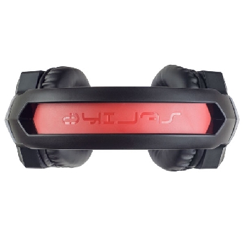 Гарнитура Perfeo ARMOR черн-красн USB (LED)