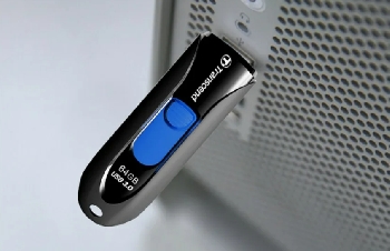 Flash Drive 64GB Transcend 790 чернно-синяя
