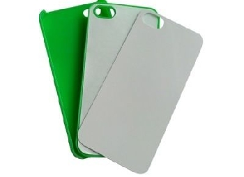 2D Чехол пластиковый для iphone 4/4s зеленый (со вставкой под сублимацию)