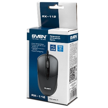 Мышь USB Sven RX-112 grey