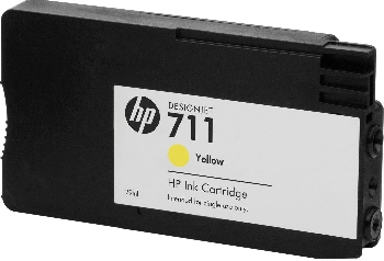 Картридж  для струйного принтера HP 711 Yellow (оригинальный) CZ132A