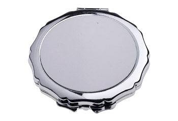 Зеркальце металлическое круглое d=72мм для сублимации