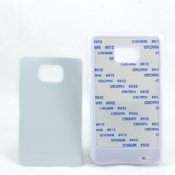 2D Чехол пластиковый для Samsung Galaxy S2 i9100 белый (со вставкой под сублимацию)