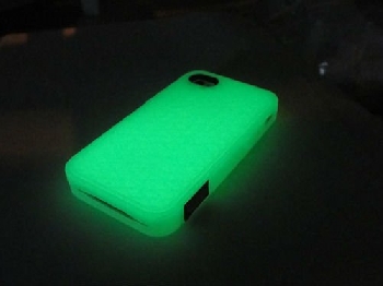 3D Чехол пластиковый флуоресцентный для смартфона Apple iPhone  4/4S белый глянцевый (для 3D-вакуумной машины)