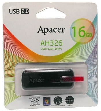 Flash Drive 16GB Apacer AH326 Black