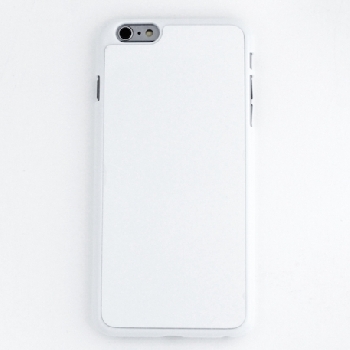 2D Чехол пластиковый для iphone 6 PLUS белый (со вставкой под сублимацию)