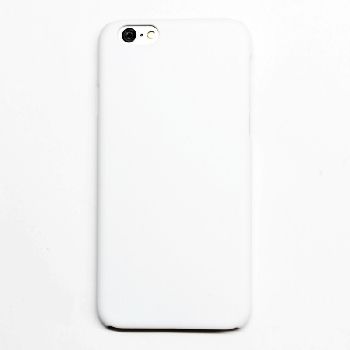 3D Чехол пластиковый для смартфона Apple iPhone  6/6S белый матовый (для 3D-вакуумной машины)