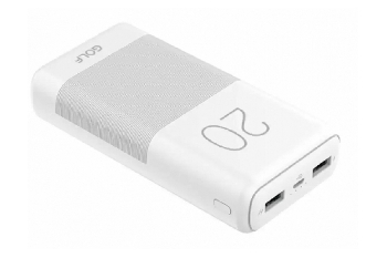 Зарядка USB GOLF  Power Bank 20000 mAh White  G81
