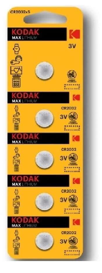 Батарейка CR2032 Kodak, 5 шт, блистер