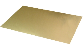 Металлическая пластина 15*20 см (золото металлик) алюминий
