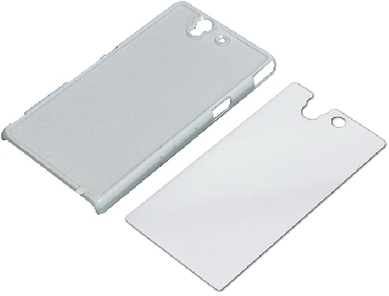 2D Чехол пластиковый для смартфона Sony Xperia  Z L36H белый (со вставкой под сублимацию)