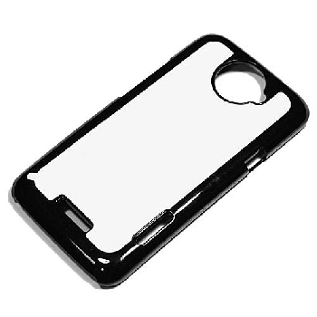 2D Чехол пластиковый для смартфона HTC One X+ черный (со вставкой под сублимацию)