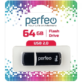 Flash Drive 64GB Perfeo C02 Black