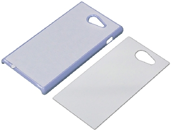 2D Чехол пластиковый для смартфона Sony Xperia M2 белый (со вставкой под сублимацию)