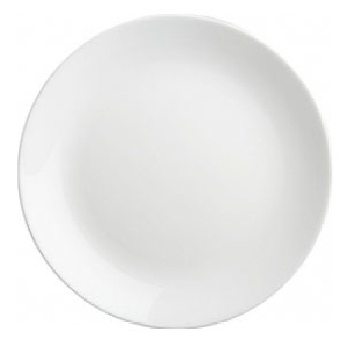 Тарелка для сублимации, белая, фарфоровая d=18см