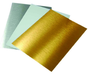 Металлическая пластина 20*30 см (золото) алюминий