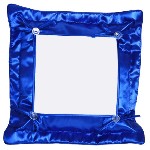 Подушка сублимационная с наволочкой (Синяя) 32х32см
