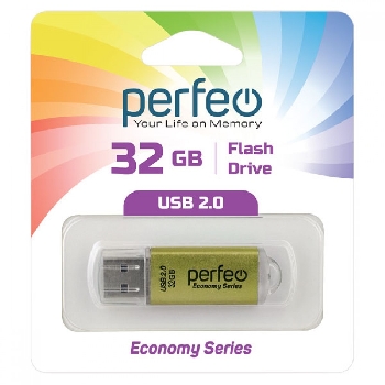 Flash Drive 32GB Perfeo E01 Gold