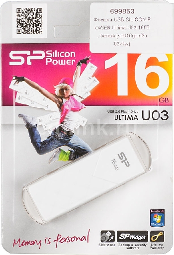 Flash Drive 16GB Silicon Power Ultima U03 белая