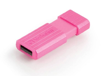 Flash Drive 16GB Verbatim Pin Stripe pink