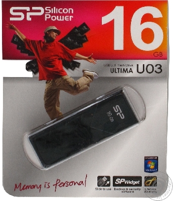 Flash Drive 16GB Silicon Power Ultima U03 Black