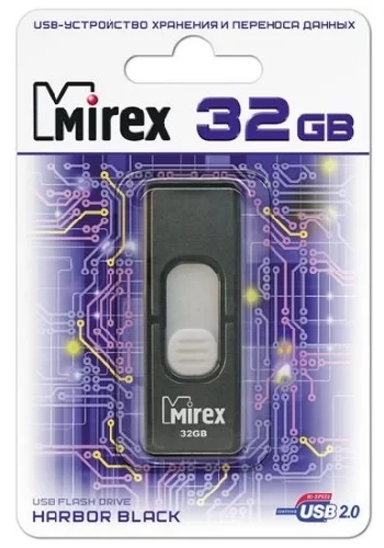 Flash Drive 32GB Mirex Harbor USB 2.0 Черный 13600-FMUBHB32