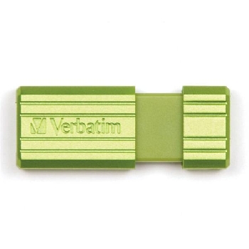 Flash Drive 16GB Verbatim Pin Stripe green