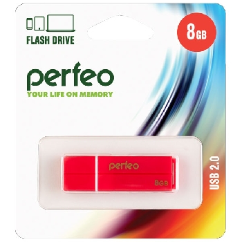 Flash Drive 8GB Perfeo C01G2 Red