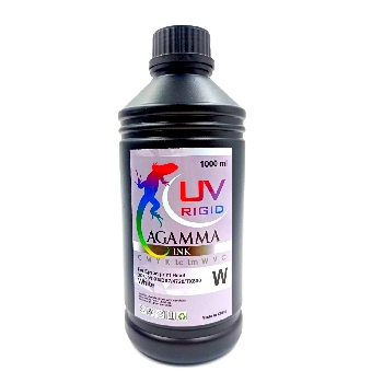 УФ чернила UV-Rigid AGAMMA 1л./бут. White (для твердых поверхностей)