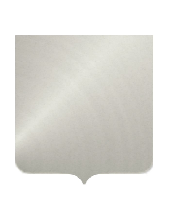 Металлическая пластина ЩИТ серебро-глянец алюм