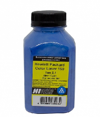 Тонер HP Color Laser 150,  Hi-Black Универсальный Тип 2.1, C, 30 г, банка