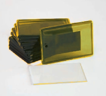 Фото-магнит прямоугольник желтый (25шт в упак.)  52х77мм