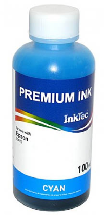 Чернила водные для Epson, InkTec Cyan 100мл. E0010-100MC